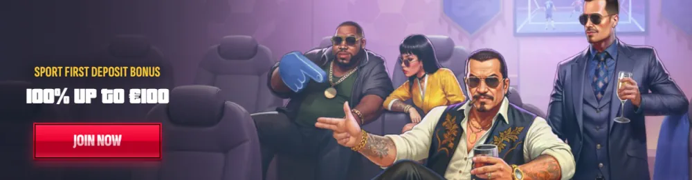 Banner bonus deposito sportivo a tema mafia Casinò mafia